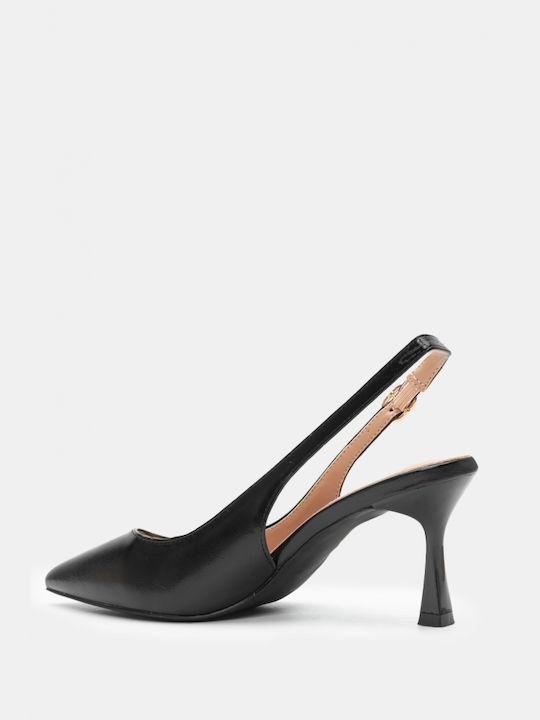 Luigi Pointed Toe Black Heels