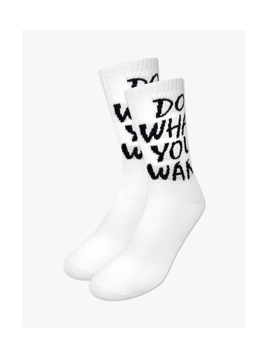 Nodo Cotton Sock Designs Do What You Want White