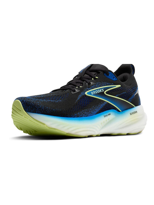 Brooks Glycerin 22 Ανδρικά Αθλητικά Παπούτσια Running Black / Cobalt / Neo Yellow