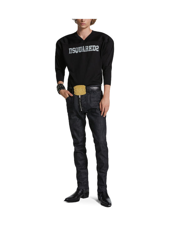Cool Guy Ανδρικό Παντελόνι Τζιν Ελαστικό με Slim Εφαρμογή Ανθρακί