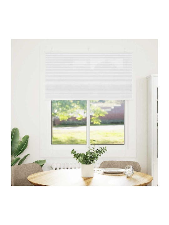 vidaXL Shade Blind Fabric in White Color L105xH100cm