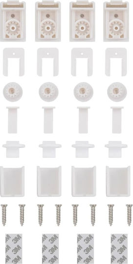 vidaXL Shade Blind Fabric in White Color L45xH150cm