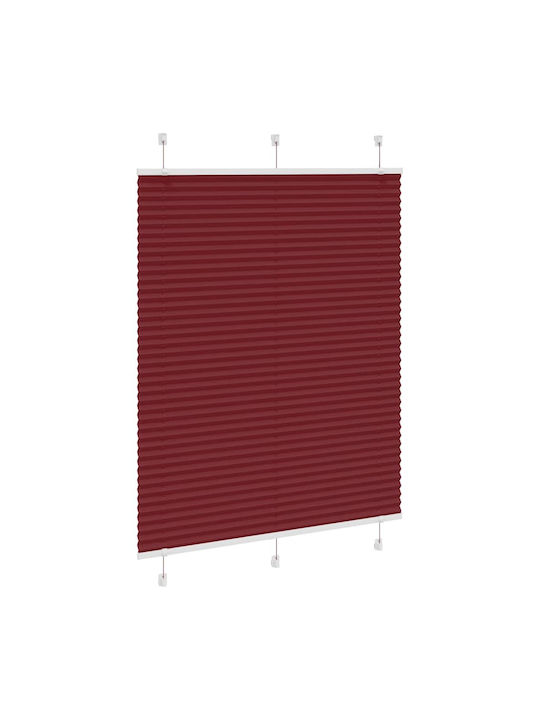vidaXL Beschattungsrollo Stoff in Burgundisch Farbe L105xH100cm