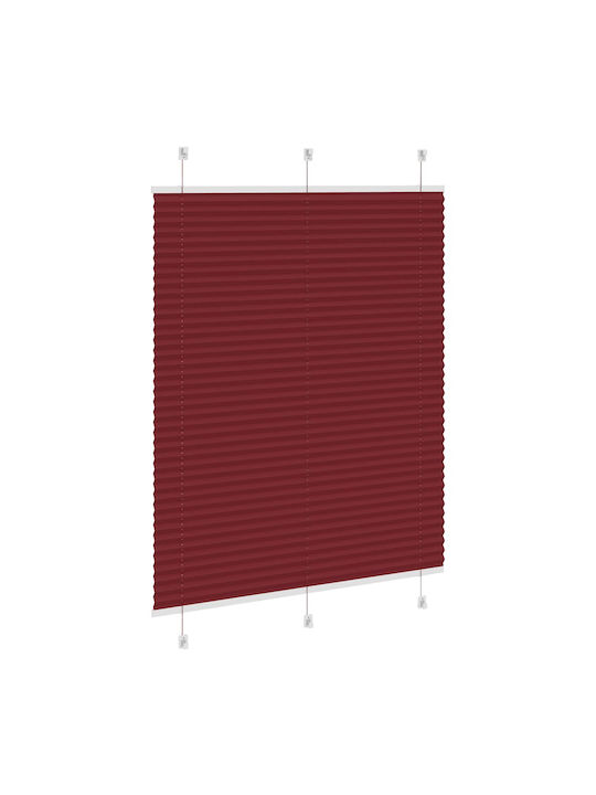 vidaXL Beschattungsrollo Stoff in Burgundisch Farbe L105xH100cm
