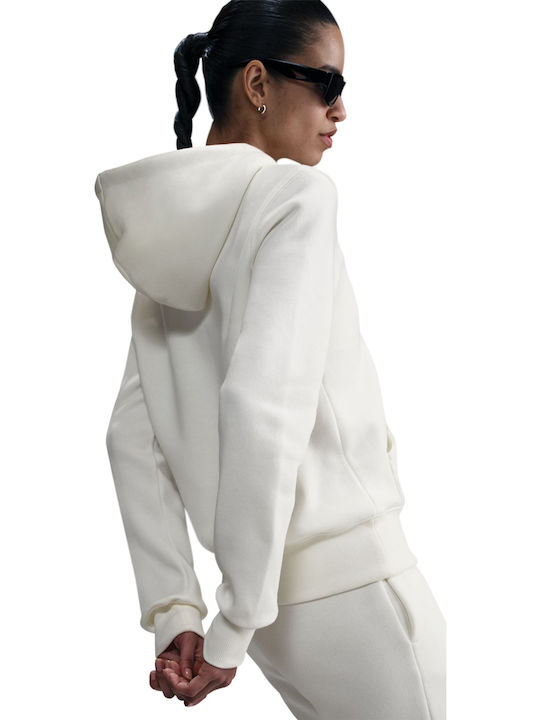 Damen Sweatshirt Kapuzen Sail / White