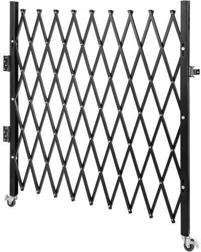Vevor Μεταλλική Πόρτα Φράχτη σε Μαύρο Χρώμα 1.8x1.21m