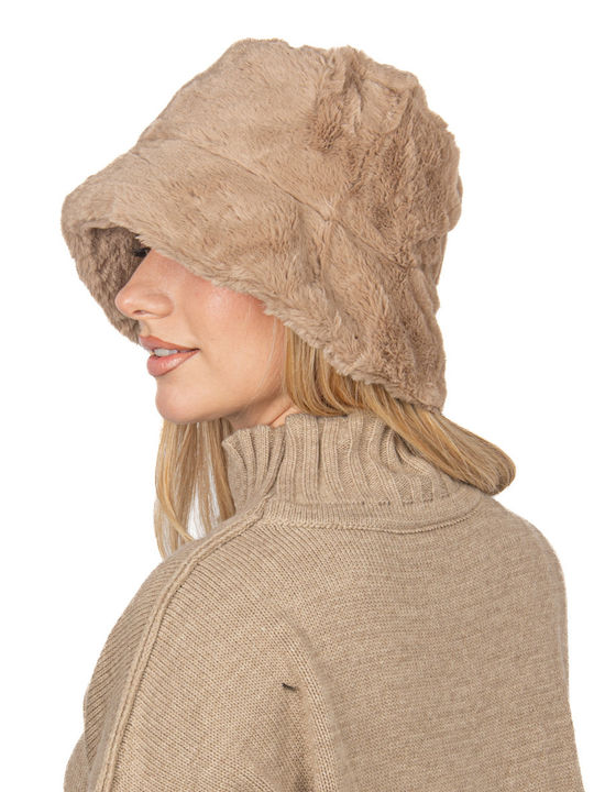 Ellen Furry Women's Hat Beige