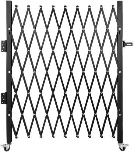 Vevor Μεταλλική Πόρτα Φράχτη σε Μαύρο Χρώμα 1.8x1.21m
