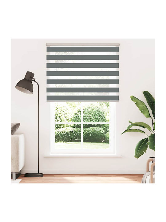 vidaXL Roller Blinds Partial Blackout Gray W140xH200cm 4014165