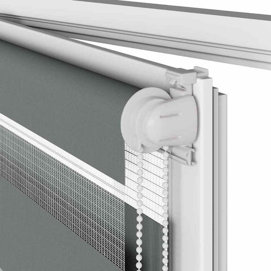 vidaXL Roller Blinds Partial Blackout Gray W120xH150cm 4014135