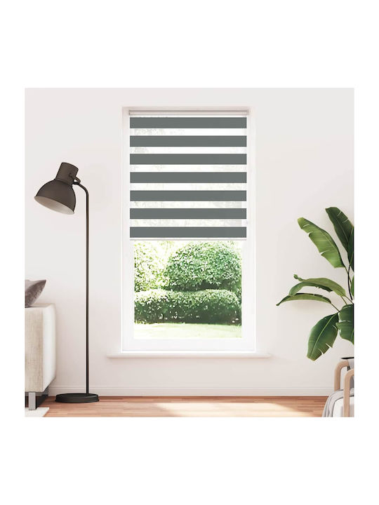 vidaXL Roller Blinds Partial Blackout Gray W110xH230cm 4014185