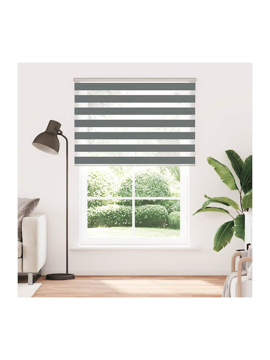 vidaXL Roller Blinds Partial Blackout Gray W165xH230cm 4014196