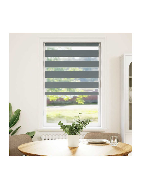 vidaXL Roller Blinds Partial Blackout Gray W70xH100cm 4014099