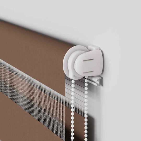 vidaXL Roller Blinds Partial Blackout Brown W60xH150cm 4014331