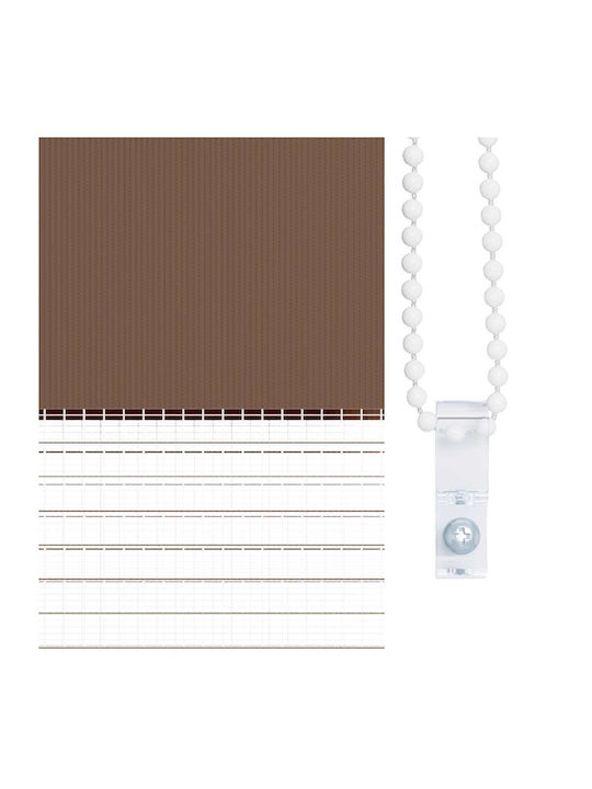 vidaXL Roller Blinds Partial Blackout Brown W140xH150cm 4014347