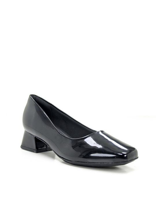 Piccadilly Patent Leather Black Heels