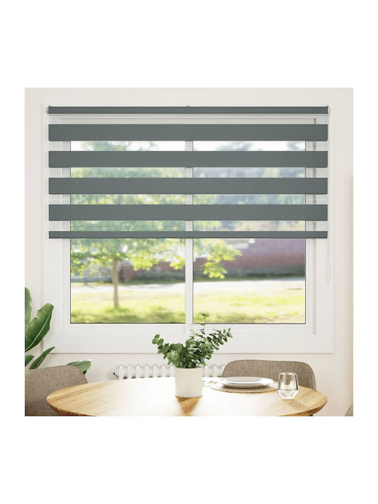 vidaXL Roller Blinds Partial Blackout Gray W165xH100cm 4014118