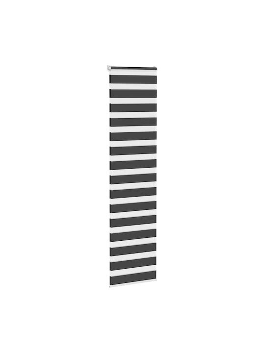 vidaXL Roller Blinds Partial Blackout Black W60xH200cm 4014253