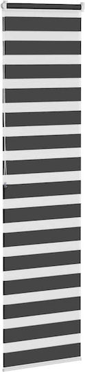 vidaXL Roller Blinds Partial Blackout Black W60xH200cm 4014253