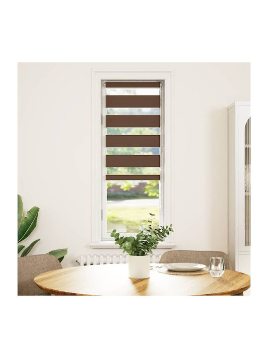 vidaXL Roller Blinds Partial Blackout Brown W50xH150cm 4014329