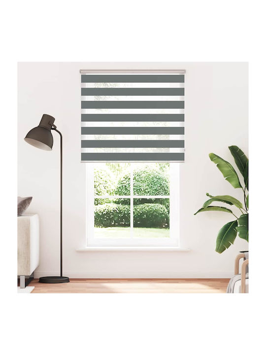 vidaXL Roller Blinds Partial Blackout Gray W135xH230cm 4014190