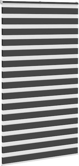 vidaXL Roller Blinds Partial Blackout Black W135xH200cm 4014268