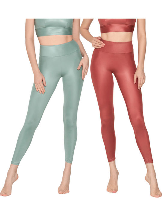 Luna Flexfit Leggings 2pack Τερακότα-βεραμάν