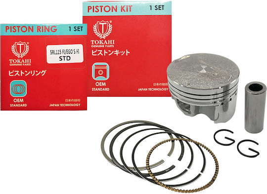 Tokahi Πιστόνι Μοτοσυκλέτας 51mm για Yamaha Crypton