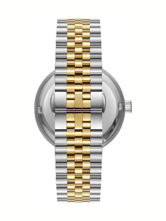 Beverly Hills Polo Club Men's Watch Battery with Gold Metal Bracelet