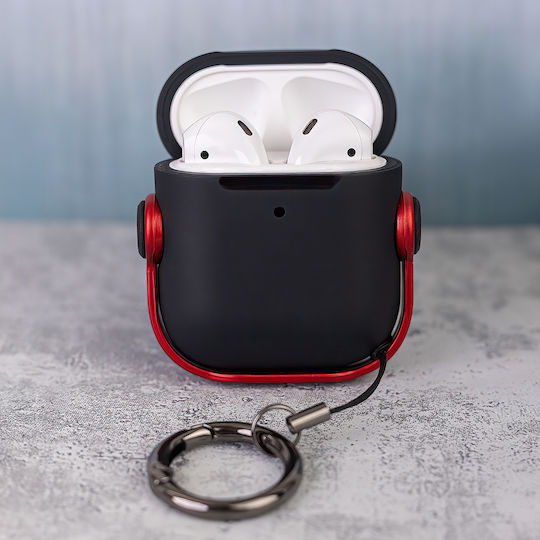 TelForceOne Case Silicone in Red color for Apple AirPods 4