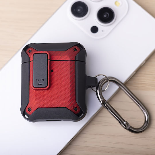 TelForceOne Case Silicone in Red color for Apple AirPods 4