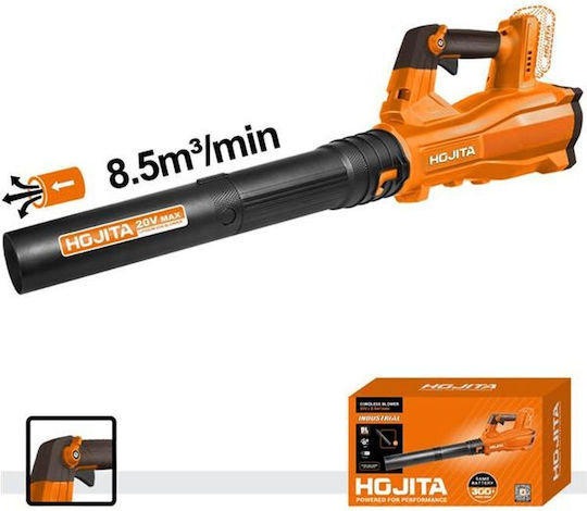 Hojita Laubbläser Handheld Akku 20V Solo mit Maximaler Luftgeschwindigkeit 144km/h