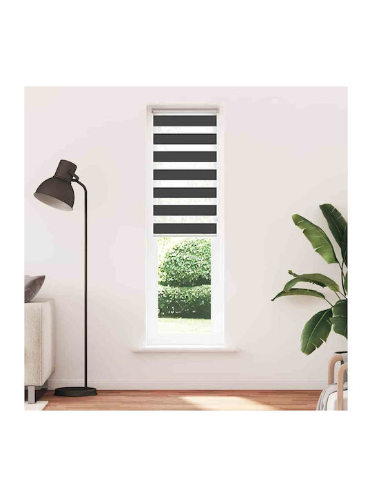 vidaXL Roller Blinds Partial Blackout Black W65xH200cm 4014254