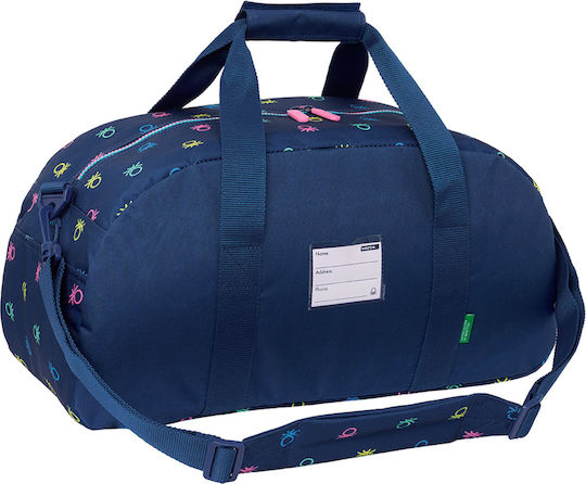 Benetton Sack Voyage 26lt Blue Fabric L50xW20xH26cm