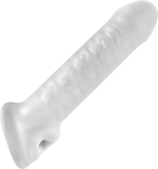 Perfect Fit Brand Dildo with Scrotum Transparent 14cm