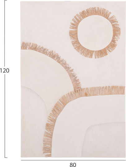 HomeMarkt Santorini Πίνακας Ξύλινος 80x4.5cm