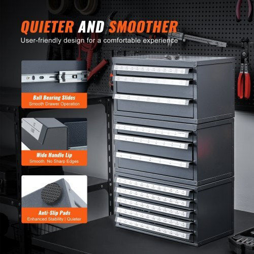 Vevor Metallic Tool Box Drawer with 60 Drawers