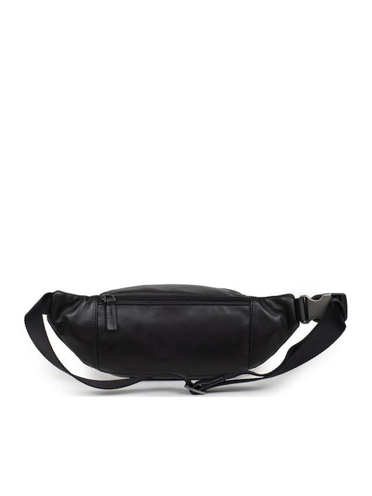 Leather Waist Bag Black