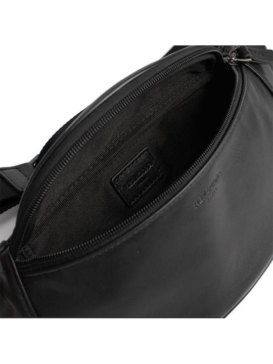 Leather Waist Bag Black