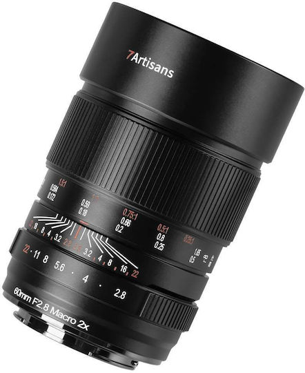 7artisans Full Frame Φωτογραφικός Φακός Photoelectric 60mm f/2.8 Macro 2x Macro για Canon RF Mount Μαύρος