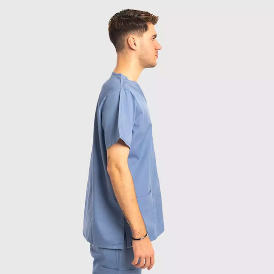 Dr. Scrub Unisex Ιατρική Μπλούζα Γαλάζια