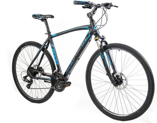 Carrera T 2000 28" 2023 Black Mountain Bike with Speeds and Hydraulic Disc Brakes