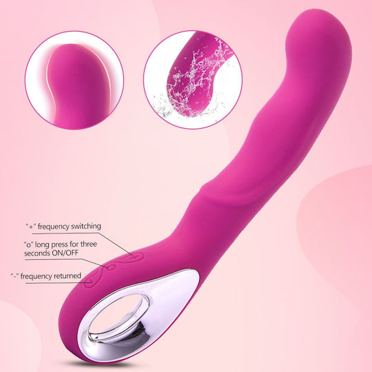 Vibrating Dildo Pink 20cm G-spot
