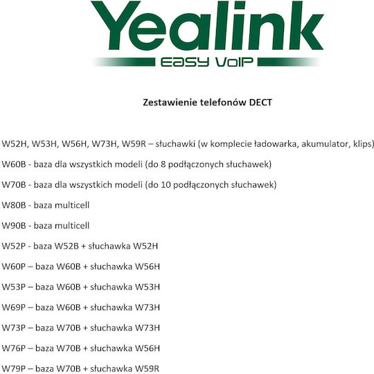 Yealink W70B DECT Base (SIP-W70B)