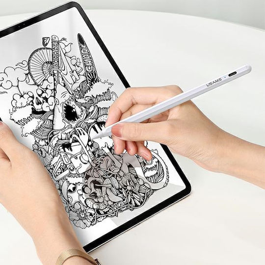 Usams ZB223 Стилус Пен за Apple iPad White ZB223DRB01