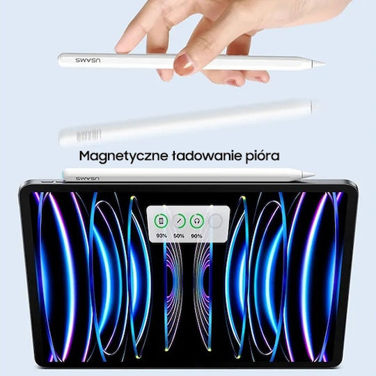 Usams US-ZB254 Digital Touch Pen mit Palm Rejection für iPad in Weiß Farbe ZB254DRB01