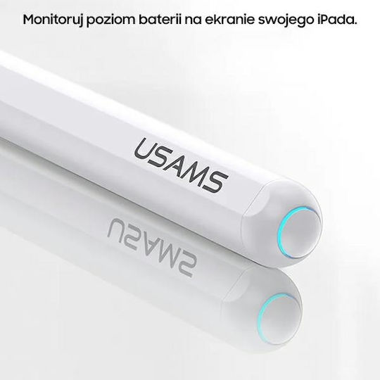 Usams US-ZB254 Digital Touch Pen mit Palm Rejection für iPad in Weiß Farbe ZB254DRB01