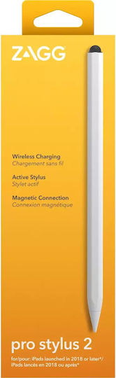 Zagg Pro Stylus Digital Pentru iPad Compatibilitate Universală În Culoare Albă