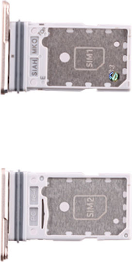 Samsung Υποδοχή Κάρτας Sim Μπεζ Galaxy S23 Ultra
