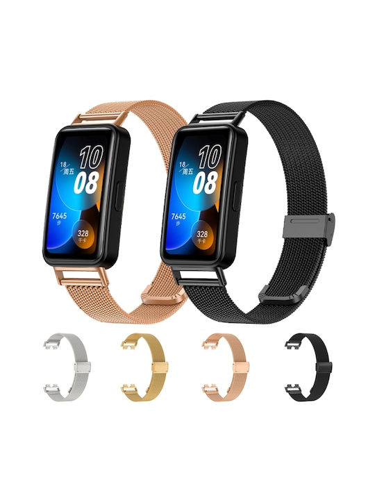 Strap Stainless Steel Black (Huawei Band 8)